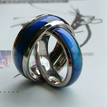 Besikeičiančių Spalvų Mados Reguliuojamas Nuotaikos Žiedas, Vestuvių Žiedai Vyrams ir Moterims Sidabro kūrybos hobis vaikams & pora žiedų