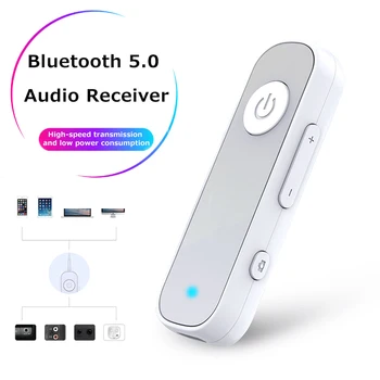Bluetooth 5.0 Imtuvas 3.5 mm AUX Adapteris, skirtas Automobilių Ausinių Garsiakalbio Muzikos Belaidžio Garso Imtuvą Paramą, Atsižvelgiant Nuotrauka