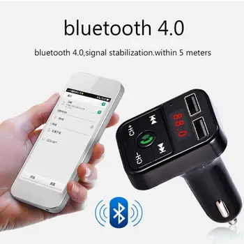 Bluetooth, MP3 Grotuvas, FM Siųstuvas, laisvų Rankų įranga Bevielio Radijo ryšio Adapteris USB Automobilinis Įkroviklis 2.1 MP3 Grotuvas, SD, Muzika Groja