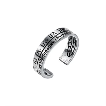 Bohemijos Metalo Mados Žiedai moterų Retro Stiliaus Romos Split Ring Skaitvardis Dizaino Vario lydinys, Papuošalai 2020 Naujas anel bague