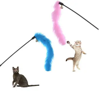 Cat Stick Interaktyvus Plunksnų Žaislas Turkija Plunksnų Žaislas Erzinti Kates Stick Kačiukas Katė Plunksnų Žaislas Kūrybos Kačių Žaislai Naminių Reikmenys