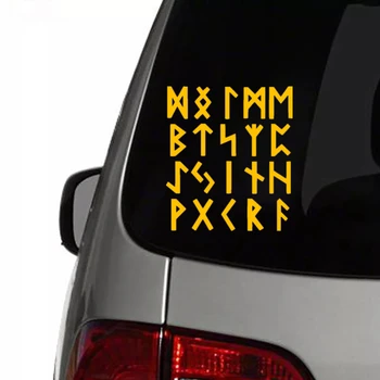 CK3015#15*17cm Slavų runos atspindintis juokinga automobilio lipdukas vinilo decal sidabro/juoda automobilį auto lipdukai automobilio buferio langą