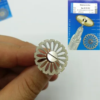 Dantų Ultra-plonas 0.20 mm, Dvipusis Deimantinis Pjovimo Diskas atskirti poliravimo keramikos vainikėlis gipso ar jade su įtvarai