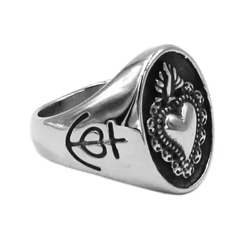 Didmeninė Mados Karūna Širdies Žiedas iš Nerūdijančio Plieno Papuošalai Airijos Keltų Mazgas Simbolis Dviratininkas Vestuvinį Žiedą, Moterims, Merginos SWR07731