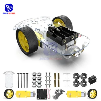 Diymore 2WD Robotas Smart Automobilių Važiuoklės Rinkiniai su Greičio kodera Arduino 51 M26 