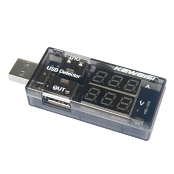 Dual USB Srovė Įkrovimo Detektorius Testeris Akumuliatorių Voltmeter Ammeter Įkroviklio Fabrikuose