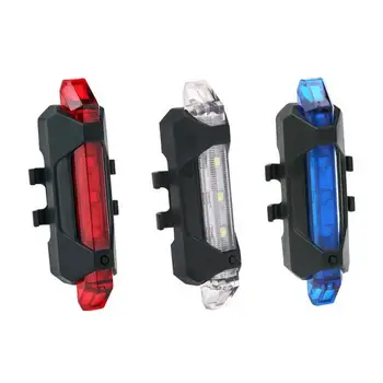 Dviračių Žibintai Dviejų spalvų LED Dviračių Saugos Dviračių Įspėjamasis Žibintas Galinis USB Įkrovimo Dviratį Uodegos Šviesos, Dviračių Žibintai, Aksesuarai