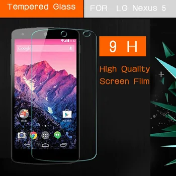 Dėl LG Nexus5 Grūdintas Stiklas Screen Protector Filmas LG Google Nexus 5 E980 D820 D821 Priekiniai Ekrano Apsaugos Darbuotojas