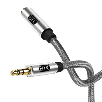 EMK 3.5 Audio kabelis-prailgintojas vyrų ir moterų Jack aux laidas pratęsti 3.5 mm jack kabelis 0,5 m 2m 3m aux Extender Laidą automobilinis garsiakalbis