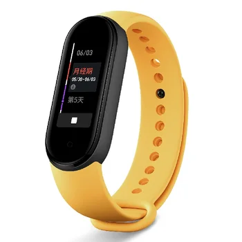 FIFATA Minkšto Silikono Dirželis Juostos Xiaomi Mi Juosta 5 Smart Apyrankę Pakeitimo Riešo Dirželis NFC Mi Juosta 5 Sporto Watchband