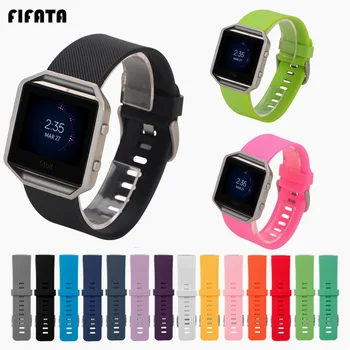 FIFATA Smart Žiūrėti Juostos Fitbit Blaze Sporto Dirželis Silikoninės Apyrankės Už Blaze Smartwatch Replacemen Apyrankę ant Riešo Juostos