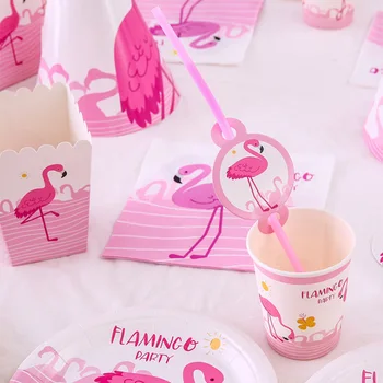 Flamingo Šalis Dekoro Havajų Luau Šalis Flamingo Šalis Dekoro Balionas Reklama Taurės Havajų Vasaros Šalis Apdaila