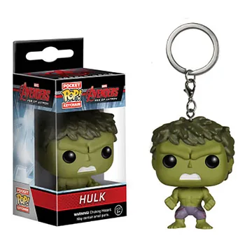 Funko POP Keršytojas: Endšpilis Hulk Geležinis Žmogus Thanos Vizija Kapitonas Stebuklas Thor Loki Grooted Veiksmų Skaičiai Keychain Žaislai Vaikams
