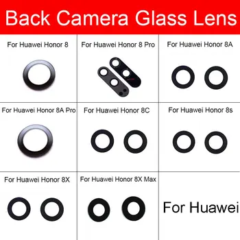 Galiniai Atgal Kameros Stiklo Lęšis Huawei Honor 8 8A 8s 8C 8X Max Pro Kameros Stiklo Objektyvo Stiklas + Lipduku Pakeitimas, Remontas