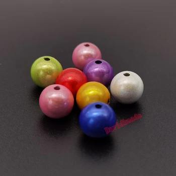 Gamyklos Kainų Aukščiausios Kokybės 4 6 8 10 12mm Mišrios Spalvos 3D Iliuzija Stebuklas Akrilo Karoliukai, Metalinės perles