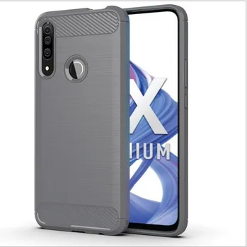 Garbės 9X 9X Premium Byla, Anglies pluošto Dangtelis atsparus smūgiams Telefono dėklas Ant Huawei Honor 9X Premium Padengti Visas Apsaugos Bamperis