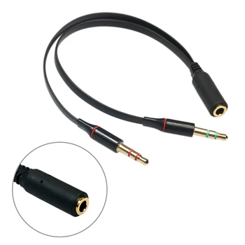 Garso Konvertavimo Kabelis Headphone Splitter už Rankų konversijos kabelis, Garso Kabelis Vyrų ir 2 Moterų Jack 3,5 mm Adapteris