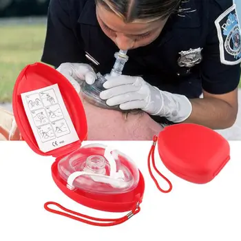 Gelbėjimo CPR Kaukė Pirmosios Pagalbos Kaukės Resuscitator vienpusis Vožtuvas CPR Veido Shield Išlikimo Kaukė Lauko Išgyvenimo Įrankius