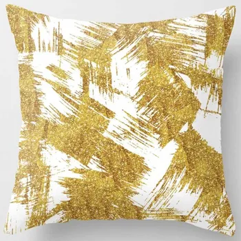 Gold Įdegio Šiaurės Geometrinis Pagalvių užvalkalus Naują Šiuolaikinės Mados Dekoratyviniai pagalvių užvalkalai už Sofos, Kėdės, Svetainės Pagalvėlės Dangtis
