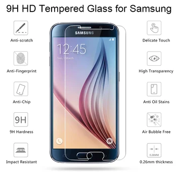 Grūdintas Stiklas Samsung Galaxy C5, C7, C9 Pro 2017 C5000 C5010 C7000 C7010 C9000 S5 S6 S7 Xcover 3 4 Screen Protector Filmas