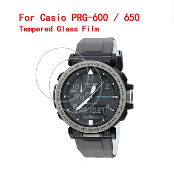 Grūdintas Stiklas Screen Protector For Casio PRG-600 650 Žiūrėti Kino Guard Anti-Scratch Smart Žiūrėti Apsaugos 0.3 mm 2,5 D 9H Aišku