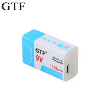 GTF USB Baterija 9V 1000mAh/500mAh Li-ion Įkraunama Baterija USB ličio baterija Žaislas Nuotolinio Valdymo lašas laivybos