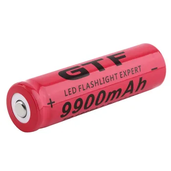 GTF įkrovimo baterija (akumuliatorius 18650 baterija 3.7 V 9900mAh li-ion akumuliatorius, Led žibintuvėlį, Fakelą ląstelių 18650 baterija