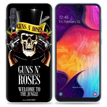 Guns N Roses Atveju, Samsung Galaxy A50 A70 A71 A51 5G 80 A40 A30 A20 A10 A50s A30s A20e A7 A9 2018 TPU Fundas Telefono Maišeliai Padengti