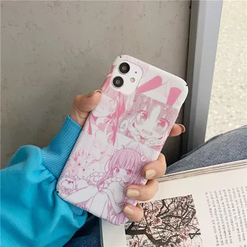 GYKZ Animacinių filmų Japonijos Anime Mergina Telefono dėklas Skirtas iPhone Pro 11 12 XS MAX XR 7 SE 