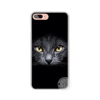 HAMEINUO katė katytė mėlynos akys, mielas gyvūnų augintinių telefono Dangtelį atveju iphone 6 4 4s 5 5s SE 5c 6 6s 7 8 plius case for iphone 7 X