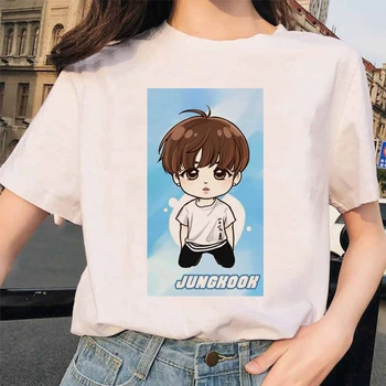 Harajuku JIN SUGA J TIKIMĖS, kad JIMIN V JUNGKOOK t-shirt berniukų marškinėliai moterims korėjos stiliaus Negabaritinių kpop marškinėlius moterų ulzzang