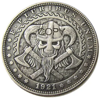 HB(81)JAV Valkata 1921 Morgan Doleris Sidabro Padengtą Kopijuoti Monetas