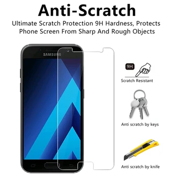 HD Ultra Clear Apsauginis Stiklas Samsung Galaxy S6 S7 Screen Protector for Samsung S5 Mini S3 S4 S2 Grūdinto Stiklo Dangtis Filmas
