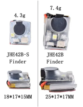 Ieškiklis JHE42B JHE42B_S 5V Super Garsiai Buzzer Tracker 110dB su LED Garso Signalą FPV Lenktynių Drone Skrydžio duomenų Valdytojas