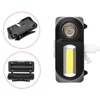 Indukcinis Nešiojamas Mini XP-G Q5 LED Žibintai USB įkrovimo Jojimo žibintai žibintuvėlis Lauko kempingas, Žygiai COB šviesos
