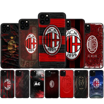 Italijos komandos AC Milan Silikoninis Telefono dėklas, skirtas iphone 5 5s SE 2020 6 6s 7 8 Plus X XR XS 11 12 Pro Max 12 Mini