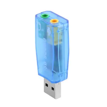 Išorinė USB Garso plokštė USB Ausines Mikrofono Išėjimo 3D MIC Ausinės, Audio Adapteris, skirtas Nešiojamas KOMPIUTERIS IOS