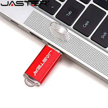 JASTER Metalo USB Flash Diskas 128GB Pen Drive 4GB 8GB 16GB 32GB 64GB Realias galimybes Pendrive mini Usb Stick Thumbs diskai