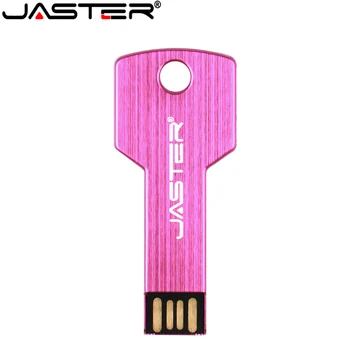 JASTER USB 2.0 pen flash drive 4GB 8GB 16GB 32GB 64GB metalo ratai pendrive memory stick rakto formos logotipą
