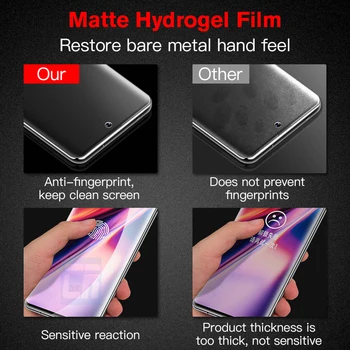 Jokių pirštų Atspaudų Matinis Hidrogelio Filmas Xiaomi 10 Pastaba Pro Mix 4 3 Ekrano apsaugos Redmi K30 5 plius 6 pro Saugos Filmas Atveju