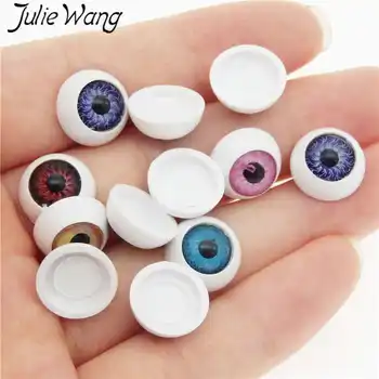 Julie Wang 10VNT Turas Obuolio Plastikinės Lėlės Akys Mišrios Spalvos Mygtukai Saugos Žmogaus Akis Lėlių Pliušinis Žaislas Priėmimo Priedų