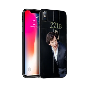 Juoda tpu case for iphone 5 5s SE 2020 6 6s 7 8 plus x 10 case for iphone XR XS 11 pro MAX atveju esu Šerlokas Holmsas Sherlocked