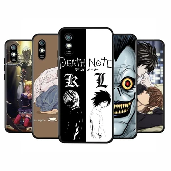 Juodo Dangtelio Death Note Anime Komiksų už Xiaomi Redmi 10X 5G 9 9A 9C 8 8A 7 6 5 4X K20 Pro 7A 6A S2 5A EITI Telefono dėklas