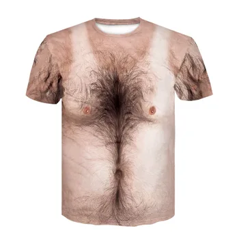 Juokinga 3D Raumenų Marškinėliai Vyrams Vasaros trumpomis Rankovėmis Fitneso Tee Kietas Streetwear 3D Spausdinimo Netikrą Raumenų T-shirt 3D Pilvo Viršūnes Vyras