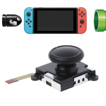 Kairės ir Dešinės 3D Analog Joystick Rokeris Nykščio Lazdele Klijuoti su Atsuktuvu Nintendo Jungiklis Džiaugsmas-con Valdytojas
