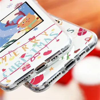 Kalėdų Animacinių filmų Elnių Kalėdų Senelio Atveju iPhone 11 12 Pro XS Max XR X SE 2 