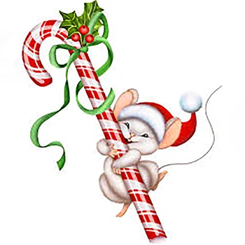 Kalėdų Candy Cane Mielas Pelės Metalo Pjovimo Miršta Mielas Žiurkių Trafaretas, 