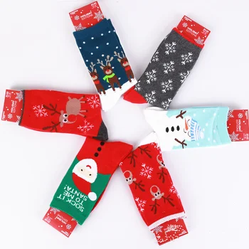 Kalėdų kojinės Noel 1 pora Santa Claus medvilnės sniego, Kalėdų dekoracijos namuose Kalėdų dovanos Naujųjų Metų dovana 2020 m.