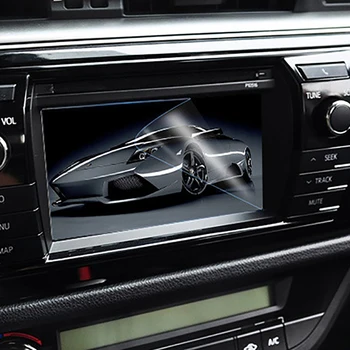 Karšto 7 Colių Grūdintas Stiklas, Automobilių Navigacijos LCD Touch Screen Protector Ekrano Plėvelės Raštas Universaliųjų Automobilių Interjero Priedai