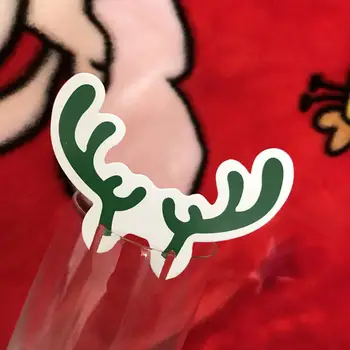Karšto Pardavimas Naujų Mados 10vnt Kalėdų Stiklo Ženklas, Vėliava, Kalėdos Šalis Vakarienė dantų krapštuką Vėliavos Maisto Dekoravimo Kalėdų Papuošalai